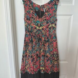 Tracy Reese Vibrant Floral Midi Dress
